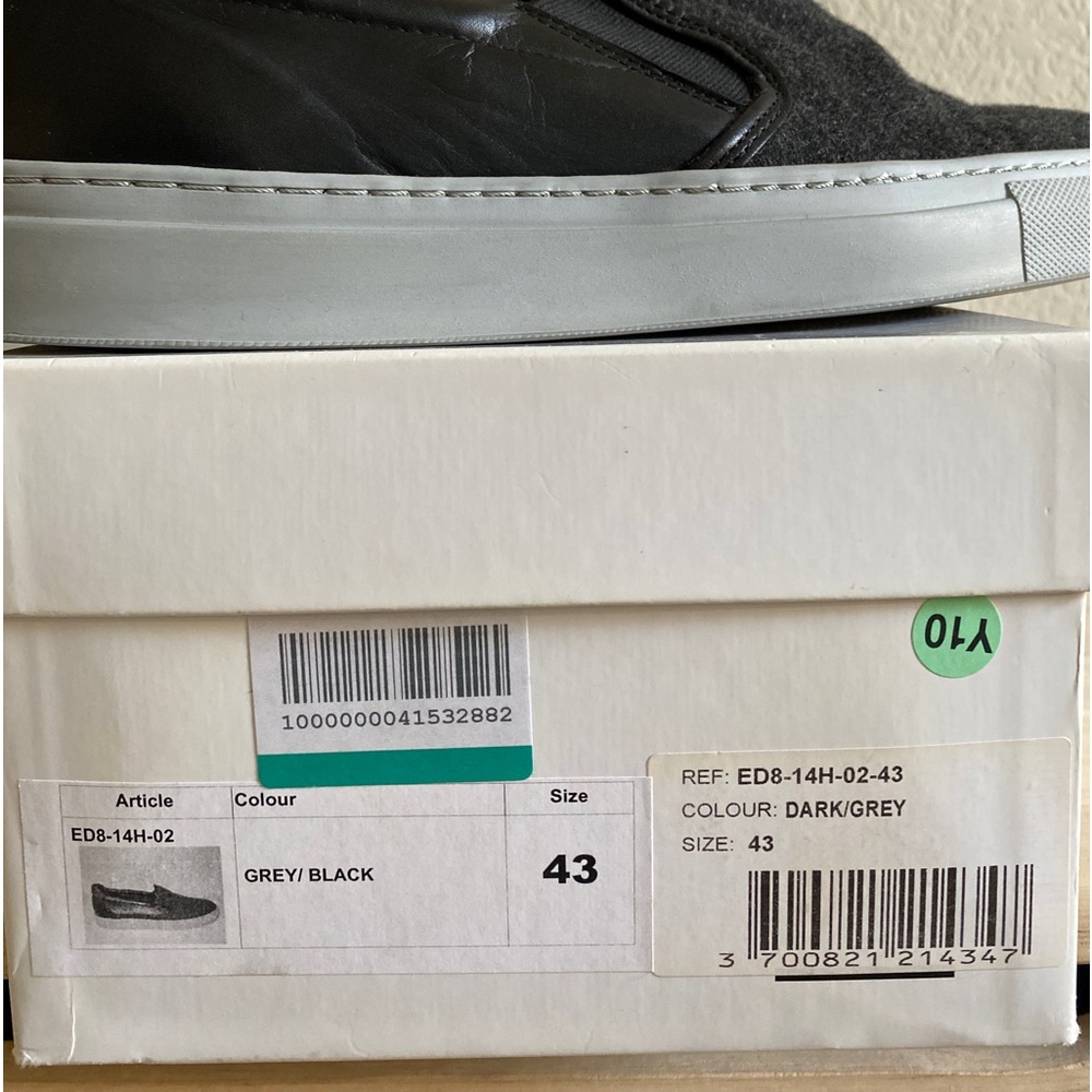National Standard Dark Grey/Black Slip On Sneaker / Size 43 - Picture 10 of 10